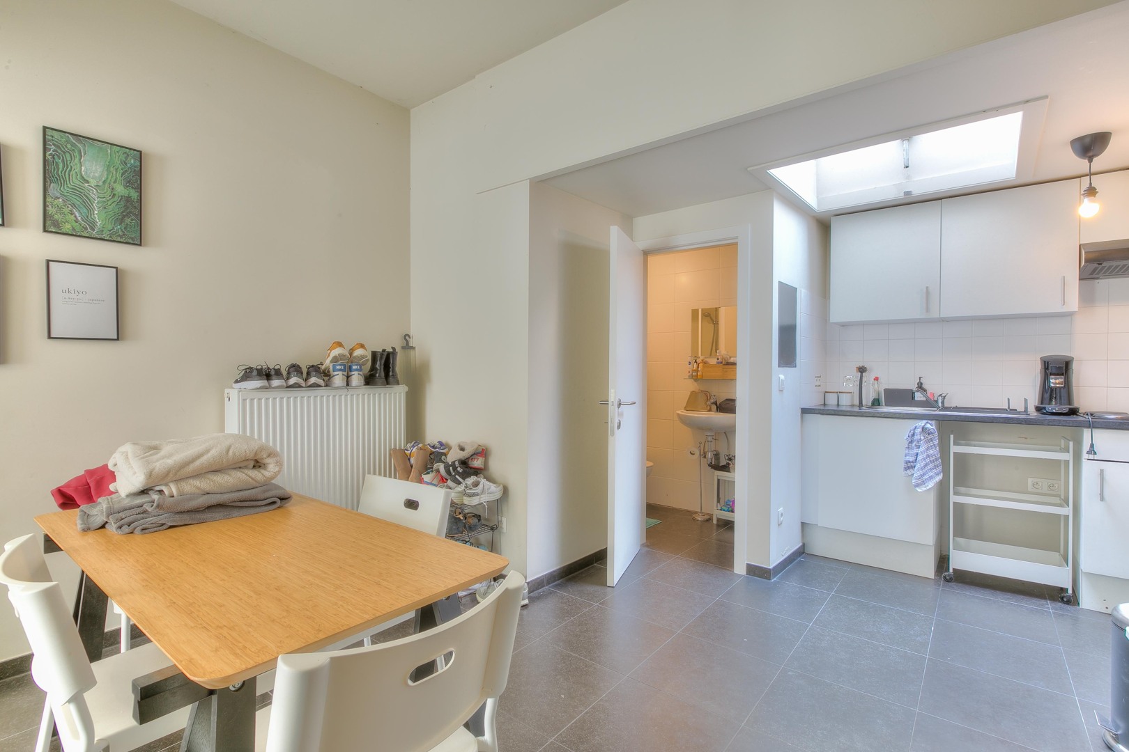 6 naast elkaar gelegen woningen nabij het Muinkpark